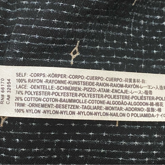 Intimately FREE PEOPLE Any Party Trapeze Slip Dress Black/Combo Size S - Picture 14 of 16